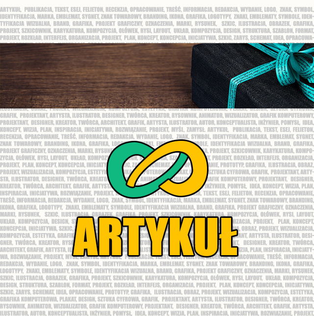 artykuł logo na pudełku